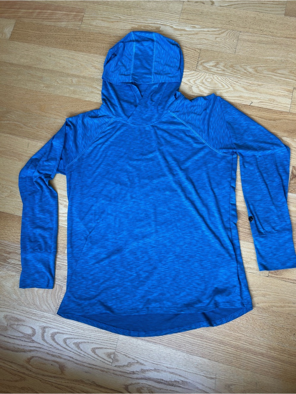 Kuhl Aspira WL Blue Hooded Long-Sleeve Performance Shirt - Picture 12 of 13
